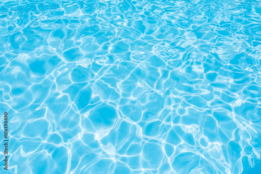 Pattern of water surface in swimming pool