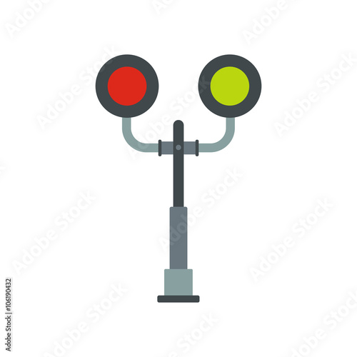 Railway crossing light icon