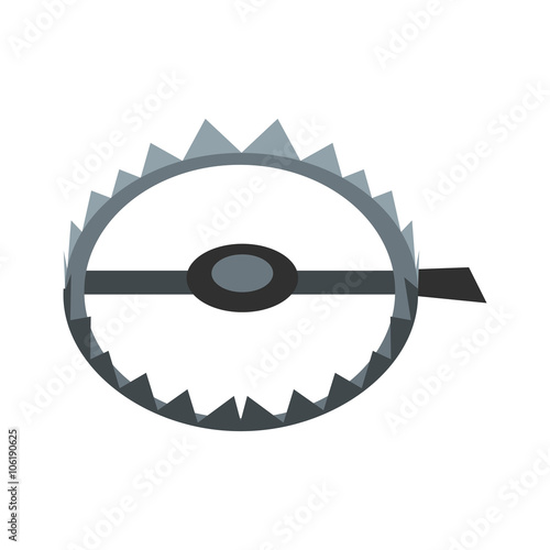 Sharp metal trap icon