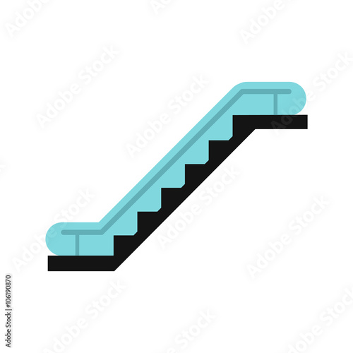 Escalator icon flat