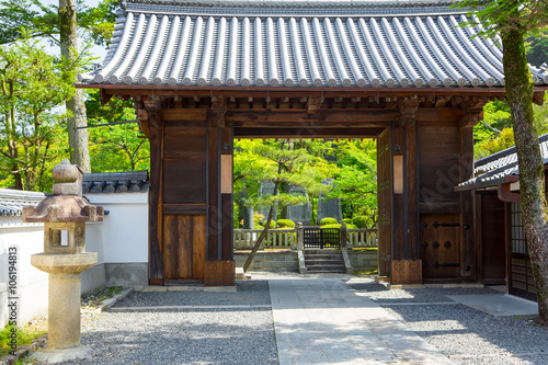 Part of Kiyomizu-dera Temple in Kyoto, Japan 