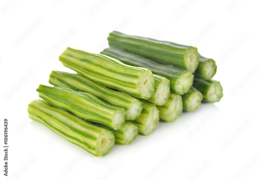 portion cut moringa on white background portion cut moringa on white background