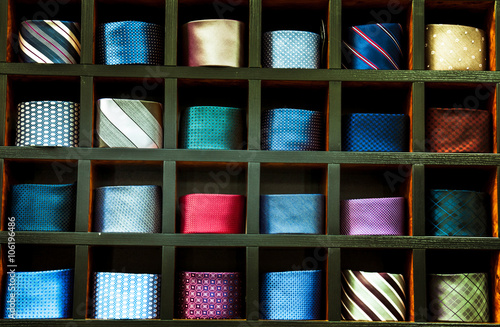 Big selection of classic silk neck ties