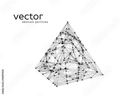 Abstract vector illustration of pyramid