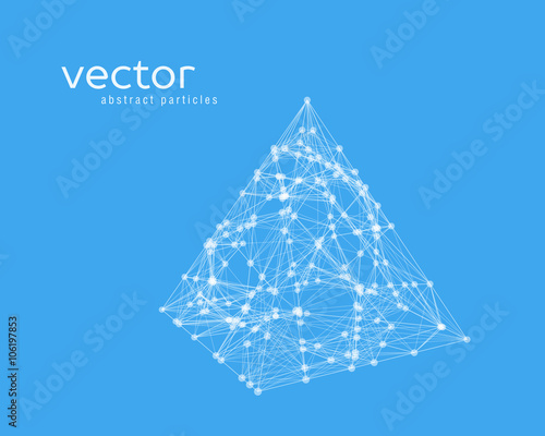 Abstract vector illustration of pyramid