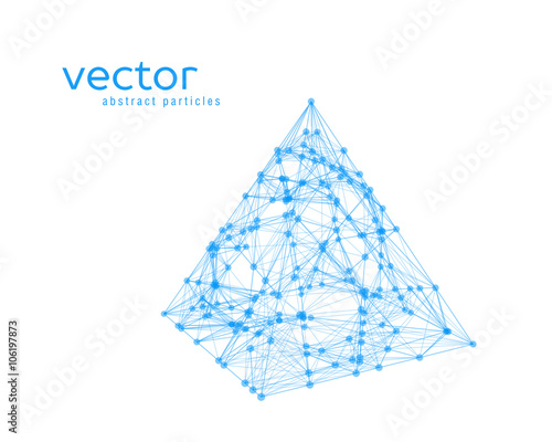Abstract vector illustration of pyramid