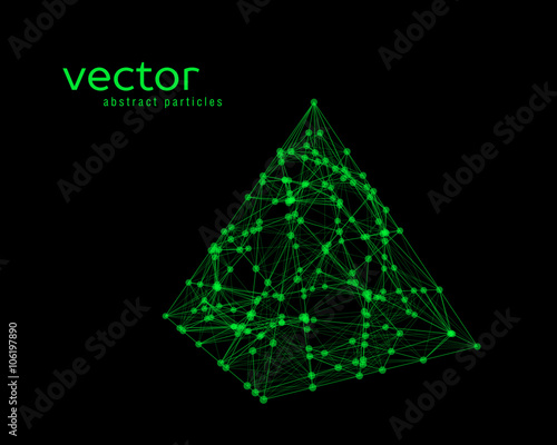 Abstract vector illustration of pyramid