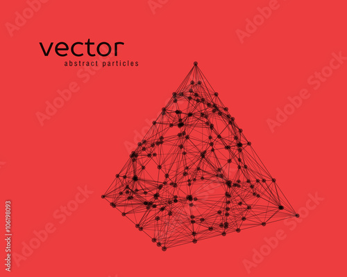 Abstract vector illustration of pyramid