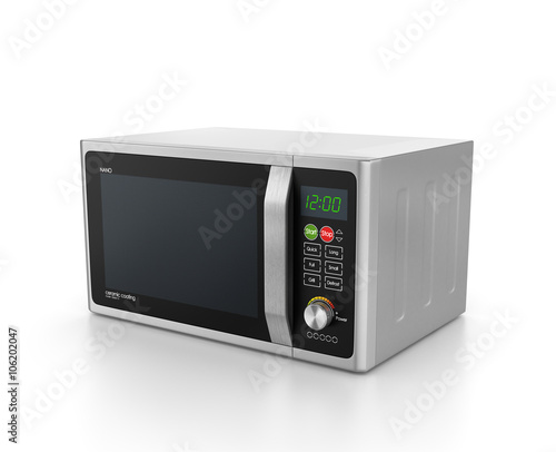 microwave oven isolated on white background.