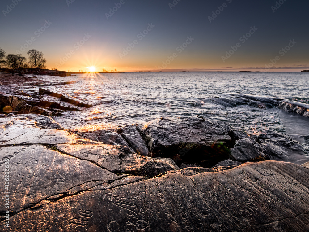 Seaside Sunset Landscape