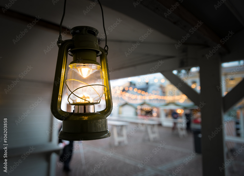Lantern on Christmas market
