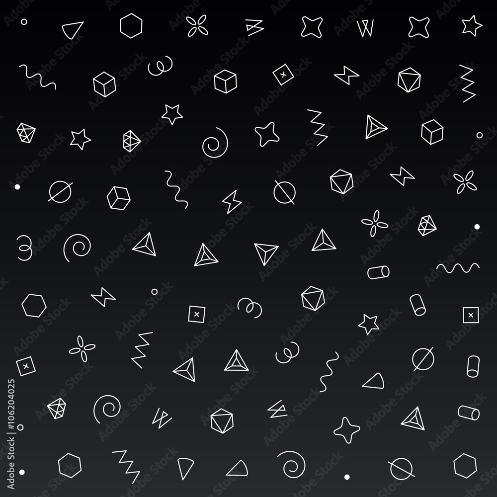 Geometric vector pattern. Vector illustration with geometric elements Geometric vector pattern. Vector illustration with geometric elements