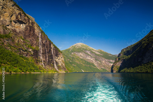 Geiranger fjord . Norway