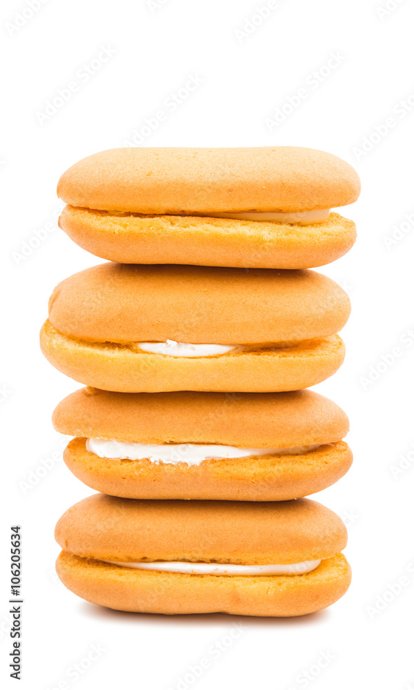 biscuit sandwich with cream