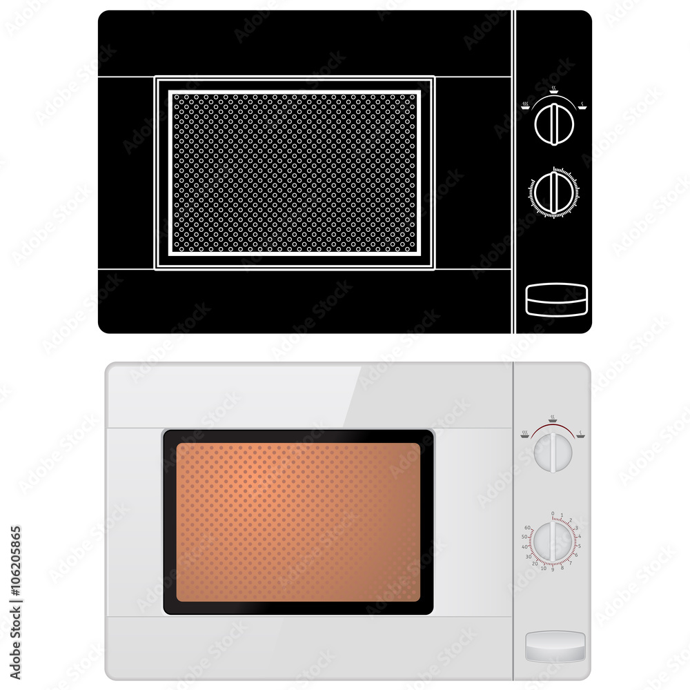 Obraz premium Microwave oven
