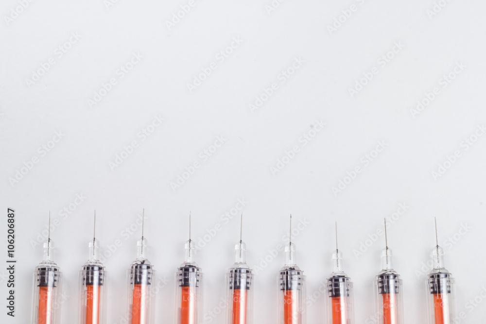 medical injection. Medicine isolated plastic vaccination equipme medical injection. Medicine isolated plastic vaccination equipme