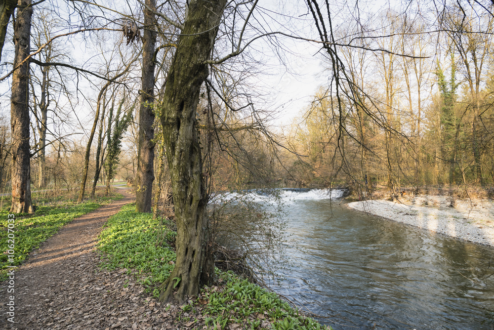 Monza park at winter