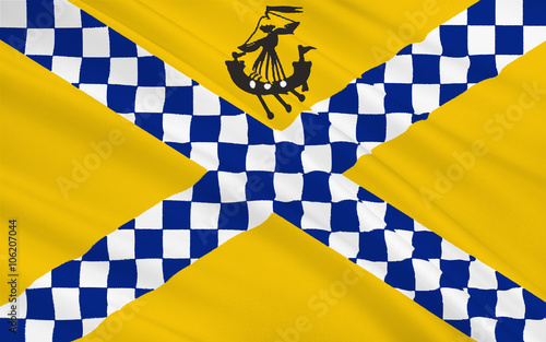 Flag of East Renfrewshire council of Scotland, United Kingdom of photo