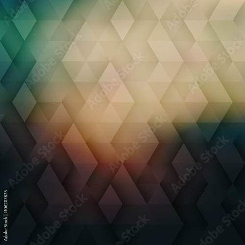 Vector technology abstract geometric background. Vector glow background. Abstract vector pattern. Vector geometric structure. Triangular vector background. Retro vector background. Hipster background