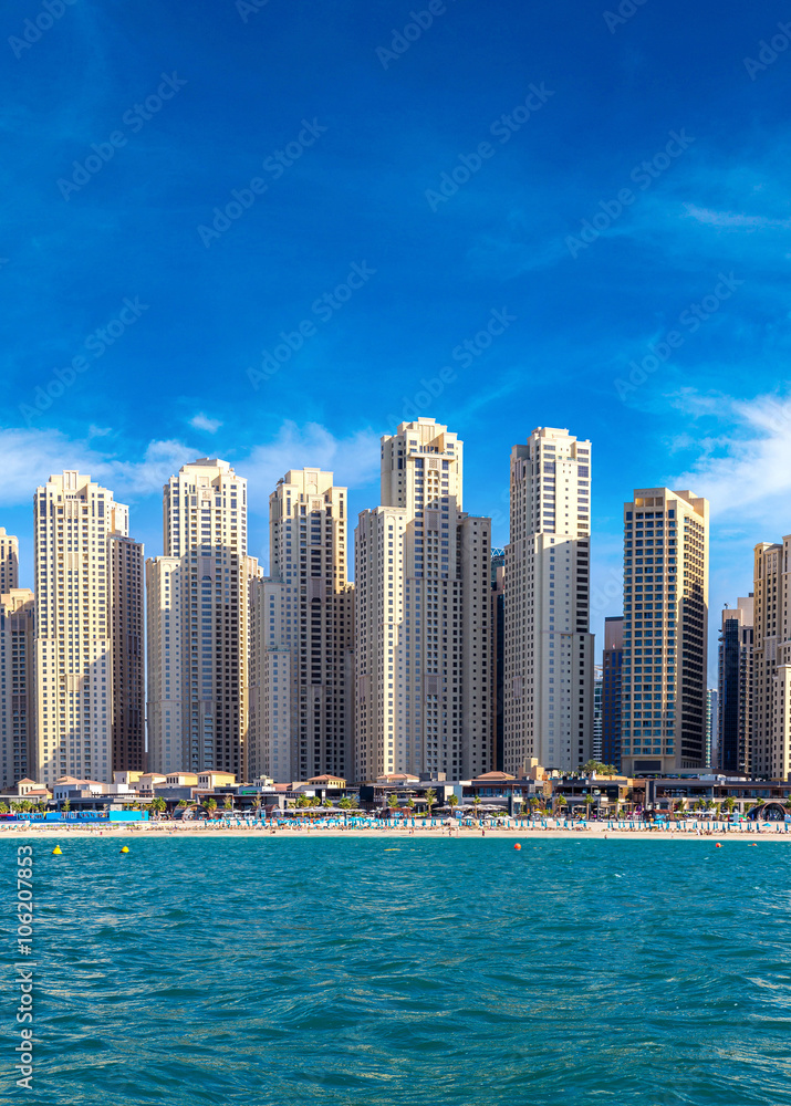 Obraz premium Panorama of Dubai Marina