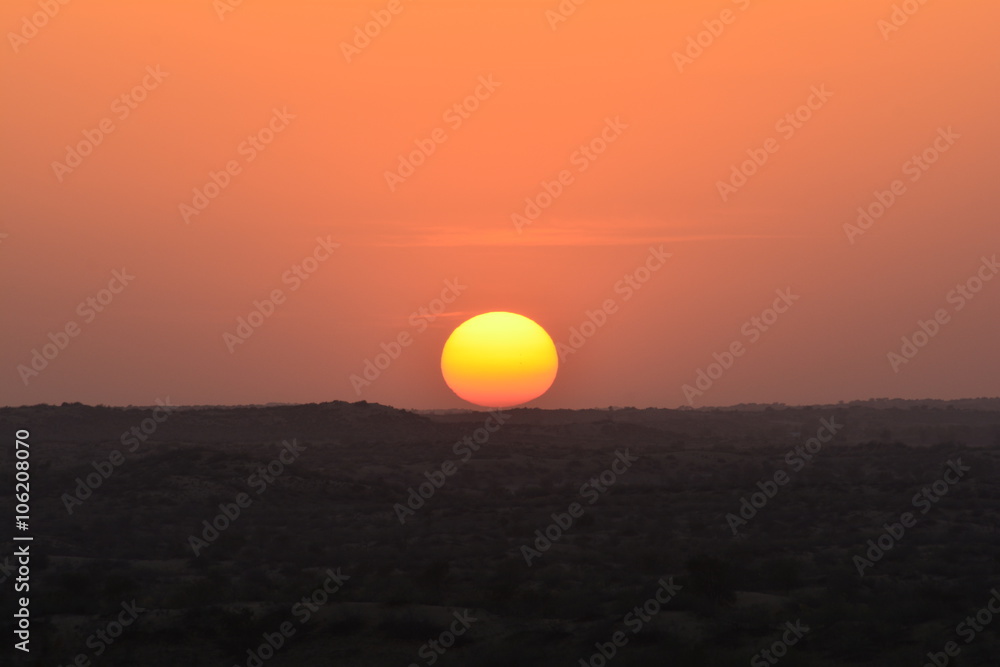 Sunset, Rajasthan, tourism, india Sunset, Rajasthan, tourism, india