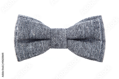Stampa su tela glamorous gray bow tie isolated on white background