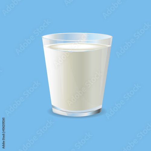 glass of milk vector