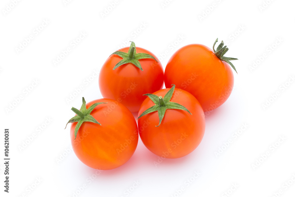 Tomato on the white isolatd background. Tomato on the white isolatd background.
