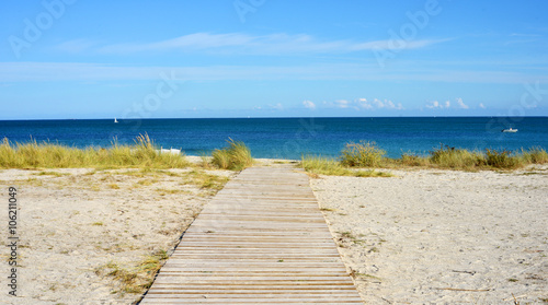 Way to the Beach at the Ocean