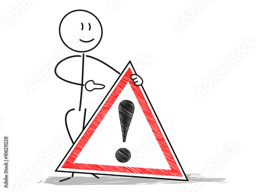 Warnschild Achtung