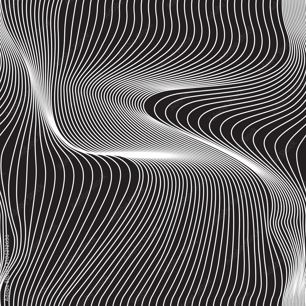 abstract wavy lines seamless