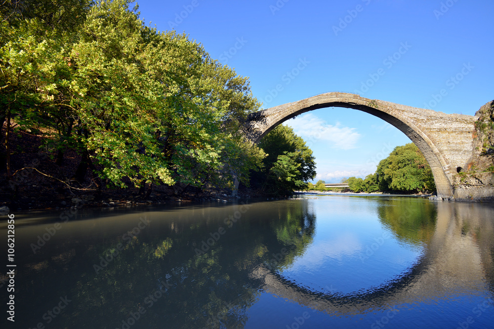 Fototapeta premium Konitsa bridge, Greece