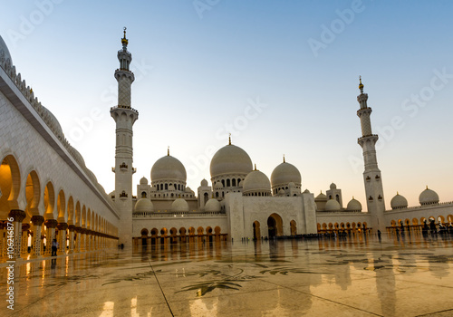 Abu Dhabi große Sheikh Zayed Moschee
