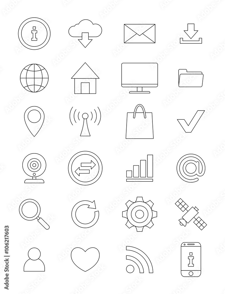 Internet icons set Internet icons set