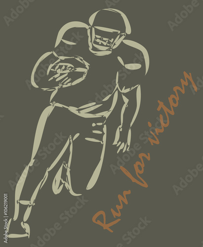 American football poster