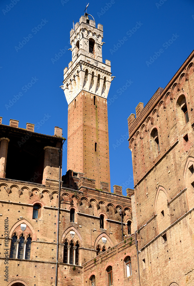 Siena, Italia, torre del Mangia