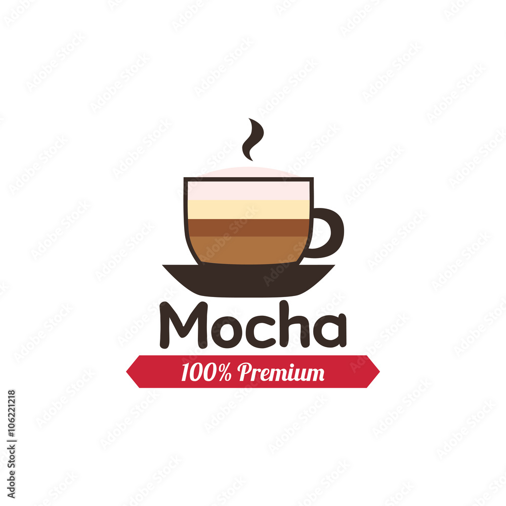 Obraz premium Coffee label