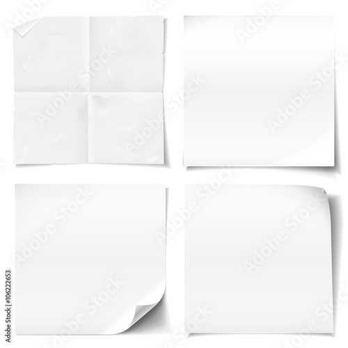 white sticky notes - notizzettel