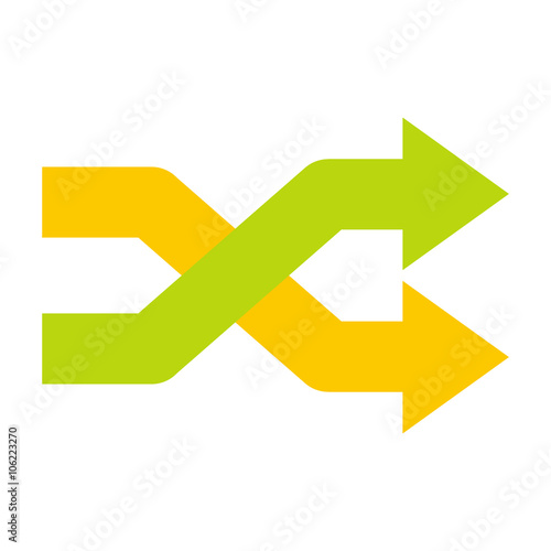 Intersecting arrows icon