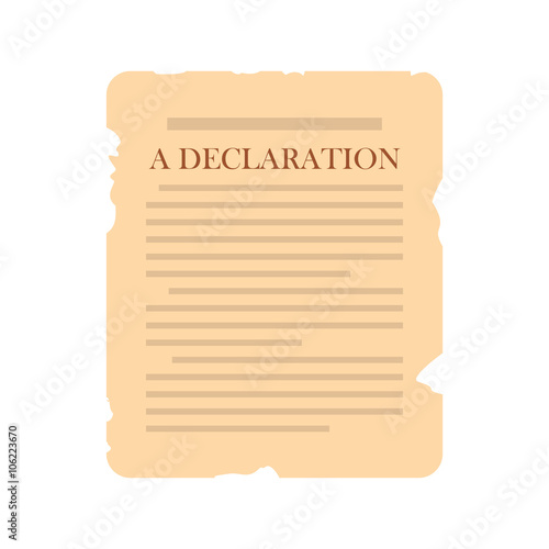 Declaration icon flat