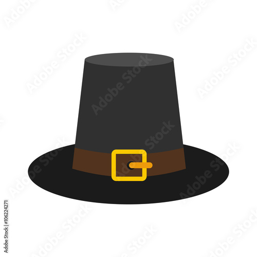 Gorgeous pilgrim hat icon photo