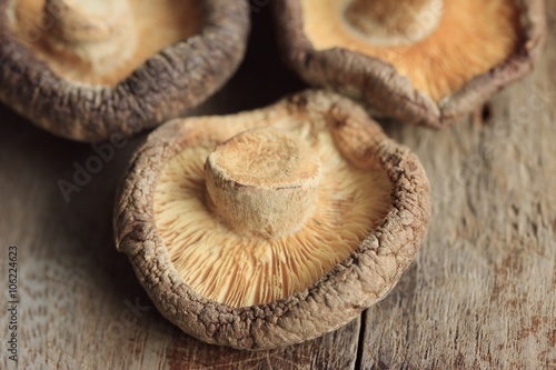 heap dried shiitake mushrooms