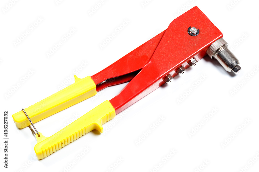 rivet tool isolated on white background rivet tool isolated on white background