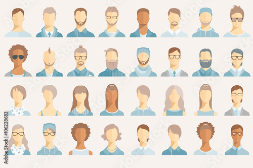 Set of avatar icons