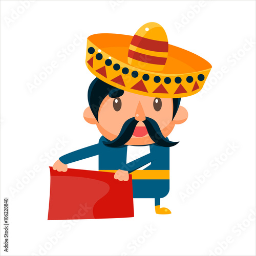 Spanisht Toreador In Traditional Clothes