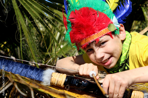 boy in indian costume