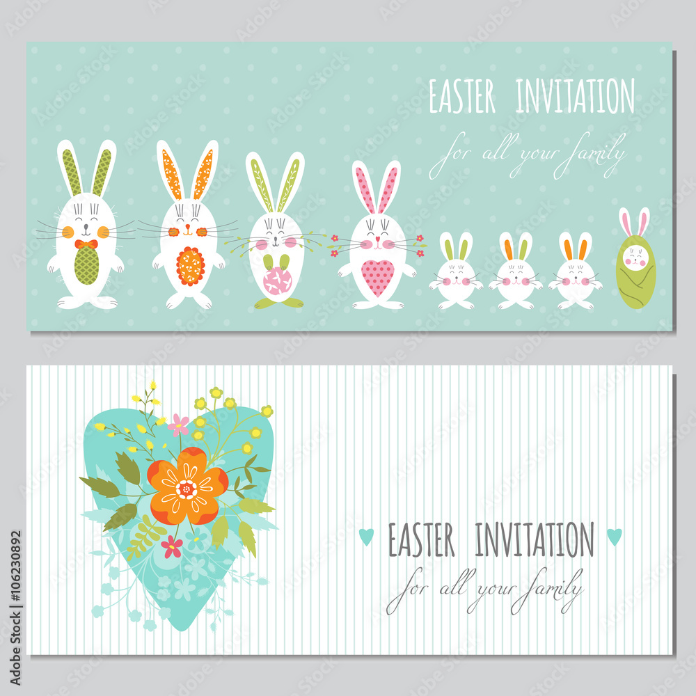 Set of Easter banners Set of Easter banners