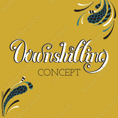 Vector hand drawn lettering
