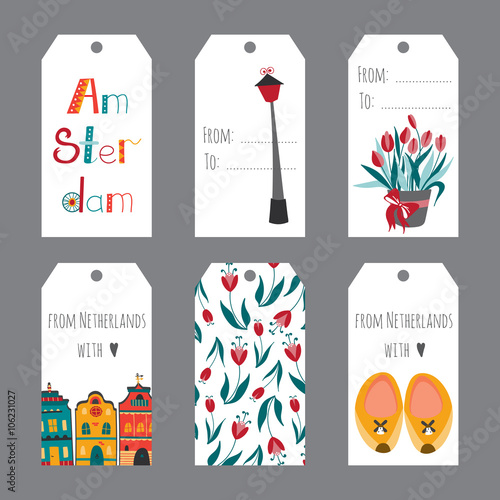 Netherlands set of tags