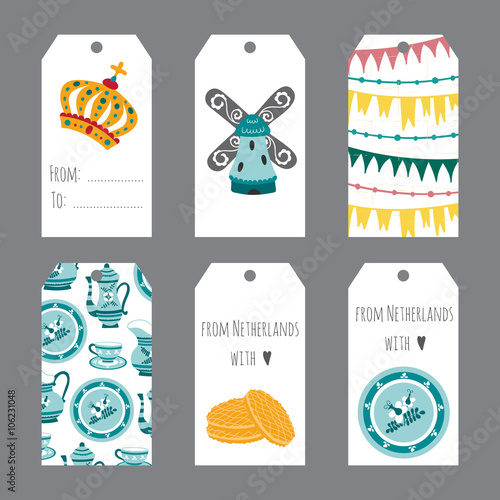 Netherlands set of tags